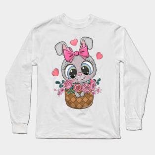 Cute Cartoon Rabbit Long Sleeve T-Shirt